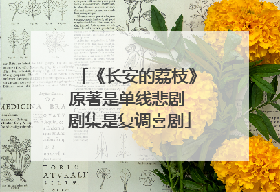 《长安的荔枝》原著是单线悲剧 剧集是复调喜剧