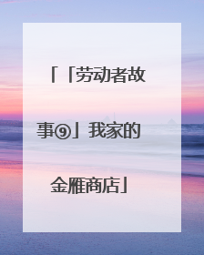 「劳动者故事⑨」我家的金雁商店