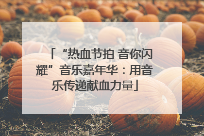 “热血节拍 音你闪耀”音乐嘉年华：用音乐传递献血力量