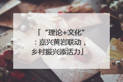 “理论+文化”：嘉兴黄岩联动，乡村振兴添活力