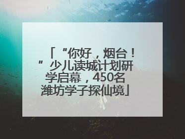 “你好，烟台！”少儿读城计划研学启幕，450名潍坊学子探仙境