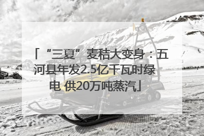 “三夏”麦秸大变身：五河县年发2.5亿千瓦时绿电 供20万吨蒸汽