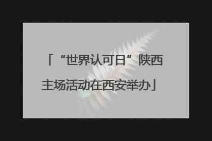 “世界认可日”陕西主场活动在西安举办