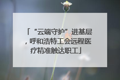 “云端守护”进基层，呼和浩特工会远程医疗精准触达职工