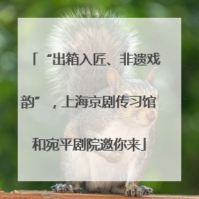 “出箱入匠、非遗戏韵”，上海京剧传习馆和宛平剧院邀你来