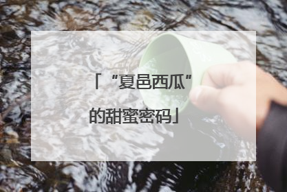 “夏邑西瓜”的甜蜜密码