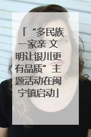 “多民族一家亲 文明让银川更有品质”主题活动在闽宁镇启动