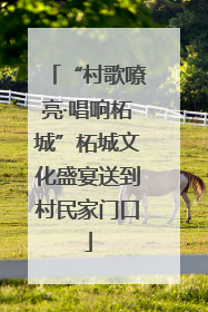 “村歌嘹亮·唱响柘城”柘城文化盛宴送到村民家门口