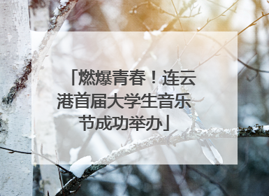 燃爆青春！连云港首届大学生音乐节成功举办