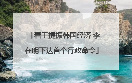 着手提振韩国经济 李在明下达首个行政命令