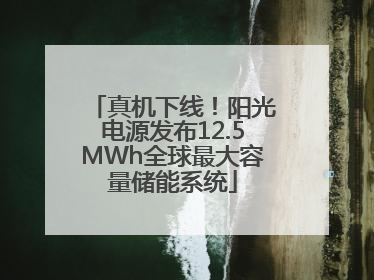 真机下线！阳光电源发布12.5MWh全球最大容量储能系统