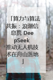 算力与算法共振：浪潮信息携 DeepSeek 推动无人机技术在舟山落地