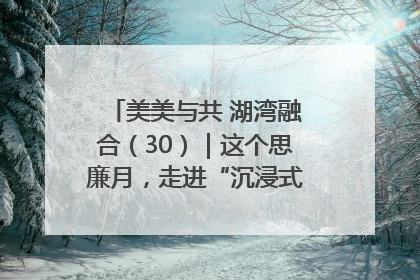 美美与共 湖湾融合（30）｜这个思廉月，走进“沉浸式”清风课堂