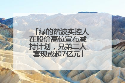 绿的谐波实控人在股价高位宣布减持计划，兄弟二人套现或超7亿元