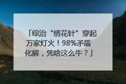 综治“绣花针”穿起万家灯火！98%矛盾化解，凭啥这么牛？