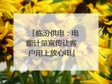 临汾供电：电能计量宣传让客户用上放心电