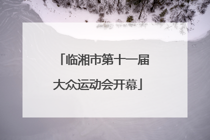 临湘市第十一届大众运动会开幕