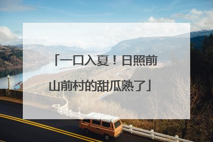 一口入夏！日照前山前村的甜瓜熟了