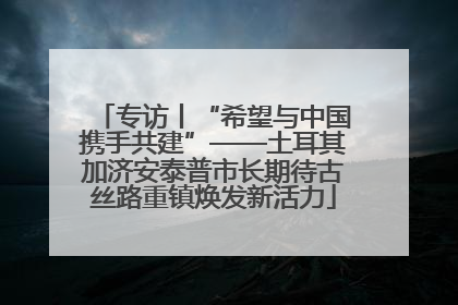专访丨“希望与中国携手共建”——土耳其加济安泰普市长期待古丝路重镇焕发新活力