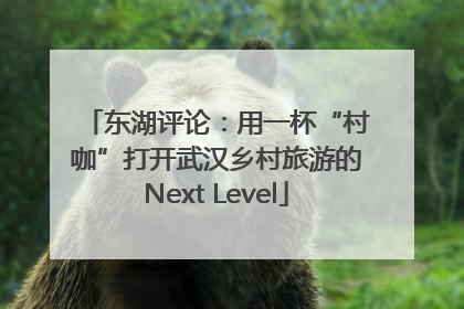 东湖评论：用一杯“村咖”打开武汉乡村旅游的Next Level