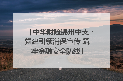 中华财险锦州中支：党建引领消保宣传 筑牢金融安全防线