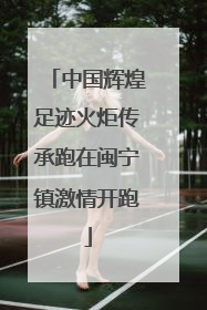 中国辉煌足迹火炬传承跑在闽宁镇激情开跑