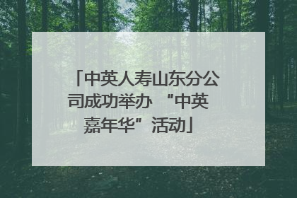 中英人寿山东分公司成功举办 “中英嘉年华”活动