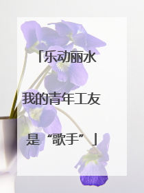 乐动丽水 我的青年工友是“歌手”