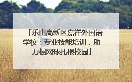 乐山高新区嘉祥外国语学校：专业技能培训，助力棍网球扎根校园