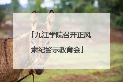 九江学院召开正风肃纪警示教育会