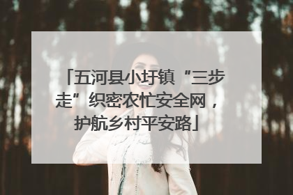五河县小圩镇“三步走”织密农忙安全网，护航乡村平安路