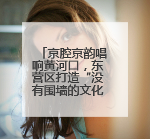 京腔京韵唱响黄河口，东营区打造“没有围墙的文化教育综合体”