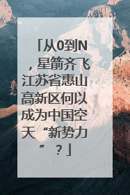 从0到N，星箭齐飞江苏省惠山高新区何以成为中国空天“新势力”？
