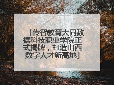 传智教育大同数据科技职业学院正式揭牌，打造山西数字人才新高地