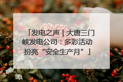 发电之声｜大唐三门峡发电公司：多彩活动扮亮“安全生产月”