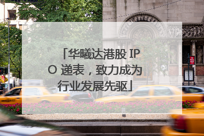 华曦达港股 IPO 递表，致力成为行业发展先驱