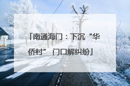 南通海门：下沉“华侨村” 门口解纠纷