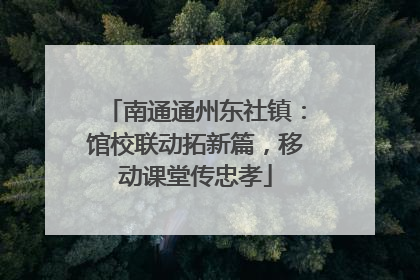 南通通州东社镇：馆校联动拓新篇，移动课堂传忠孝
