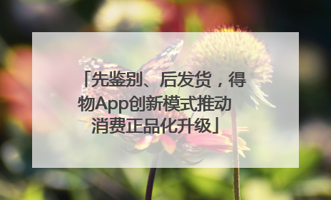 先鉴别、后发货，得物App创新模式推动消费正品化升级