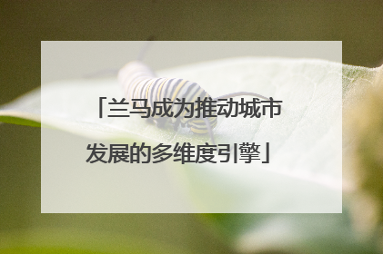 兰马成为推动城市发展的多维度引擎