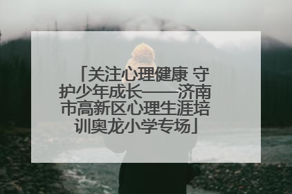 关注心理健康 守护少年成长——济南市高新区心理生涯培训奥龙小学专场