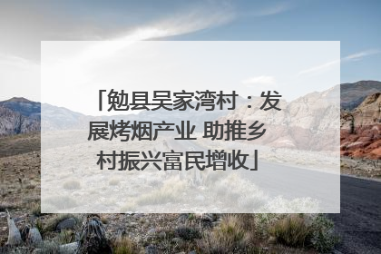 勉县吴家湾村：发展烤烟产业 助推乡村振兴富民增收