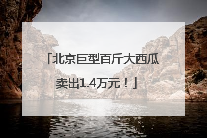 北京巨型百斤大西瓜卖出1.4万元！