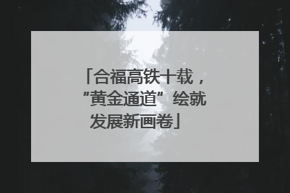 合福高铁十载，“黄金通道”绘就发展新画卷