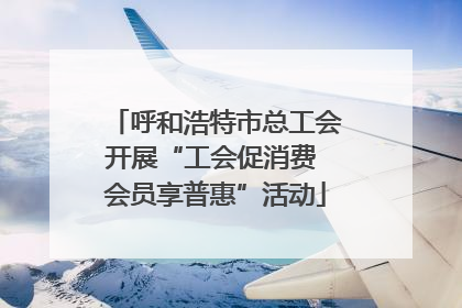 呼和浩特市总工会开展“工会促消费 会员享普惠”活动