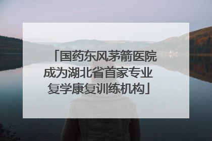 国药东风茅箭医院成为湖北省首家专业复学康复训练机构