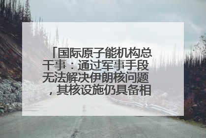 国际原子能机构总干事：通过军事手段无法解决伊朗核问题，其核设施仍具备相关产能，只需要数月就能生产出浓缩铀