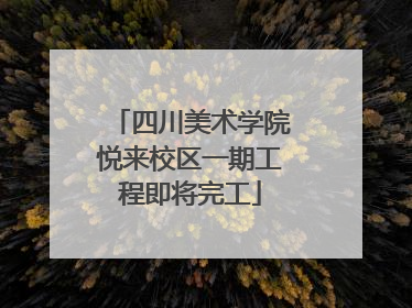 四川美术学院悦来校区一期工程即将完工