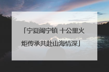 宁夏闽宁镇 十公里火炬传承共赴山海情深