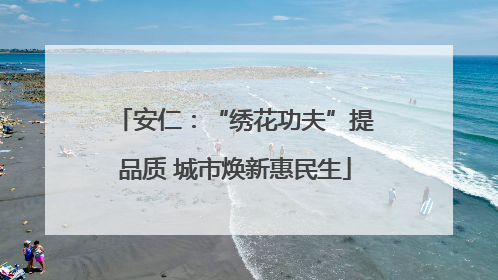 安仁：“绣花功夫”提品质 城市焕新惠民生